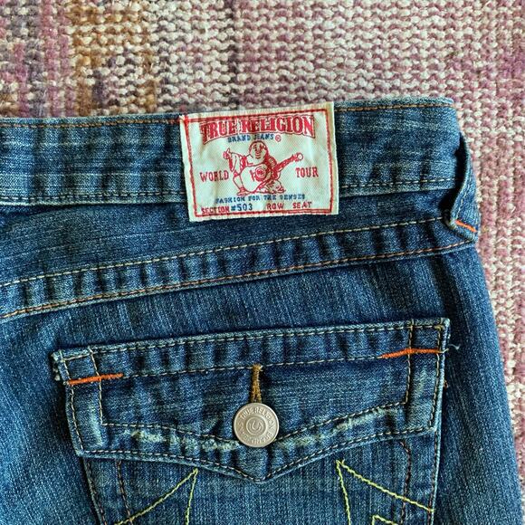 TRUE RELIGION size 31 Joey Destressed JEANS! AMAZING CONDITION! style 04503 - Picture 7 of 7